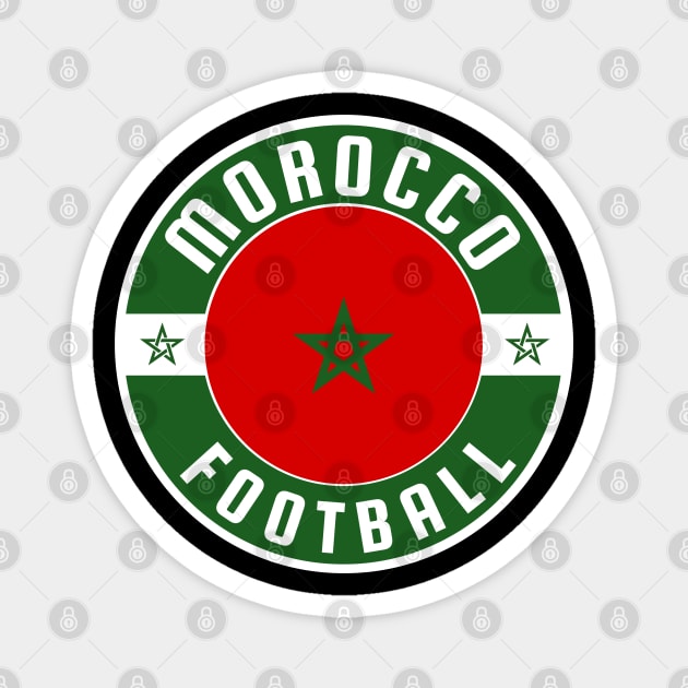 Morocco Football Fan Magnet by footballomatic