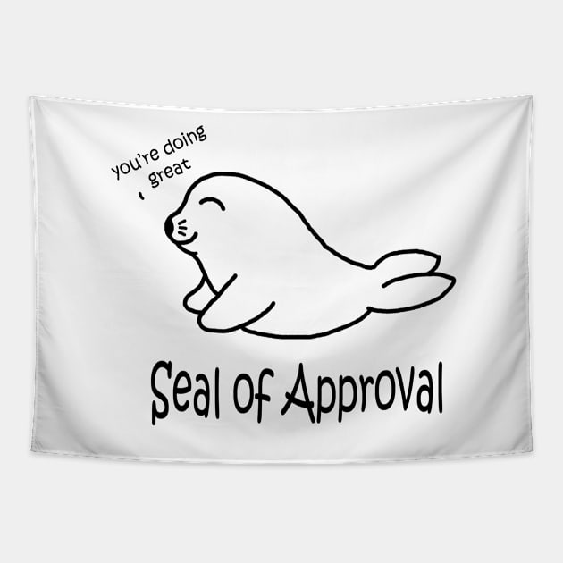 Seal of Approval Tapestry by PelicanAndWolf