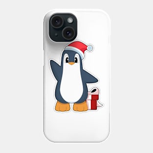 Penguin Christmas Santa hat Phone Case