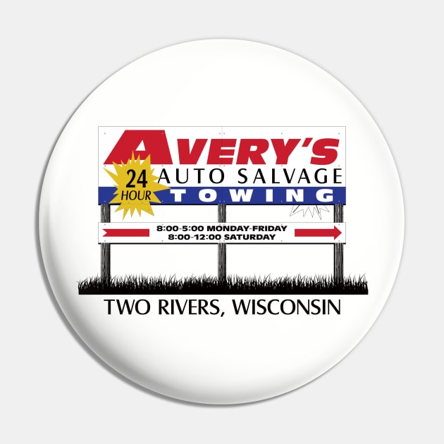 Steven Avery Auto Salvage - Making a Murderer Pin by nicklower