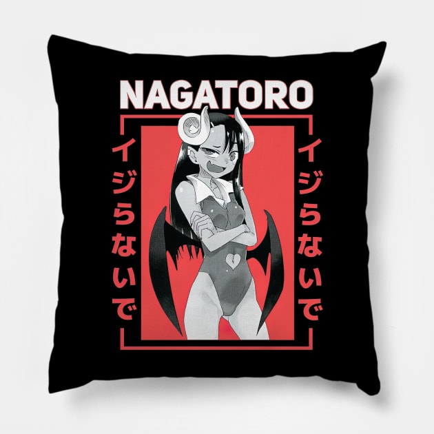 Nagatoro Horns Manga Pillow by HammiltenJohn