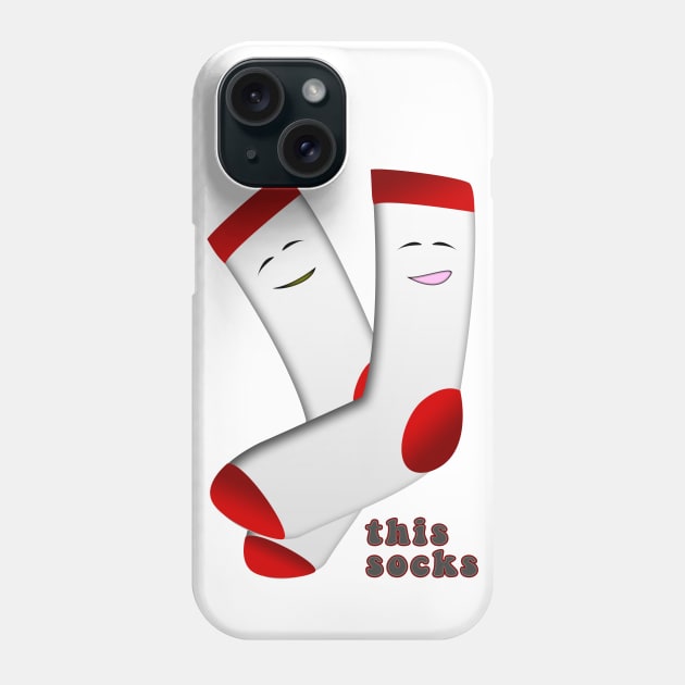 this socks Phone Case by jenniobyrne