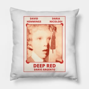 Deep Red Poster Pillow