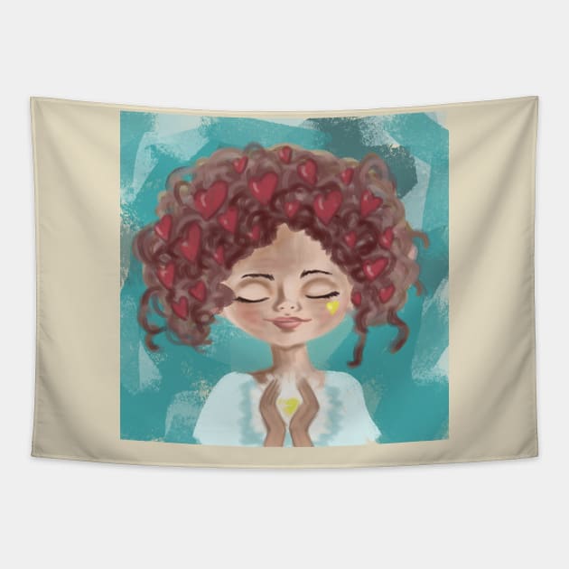 Lovely. Girl Tapestry by Ganna_Panna