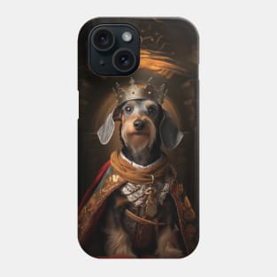 Distinguished Wire Haired Dachshund - Medieval German King Phone Case