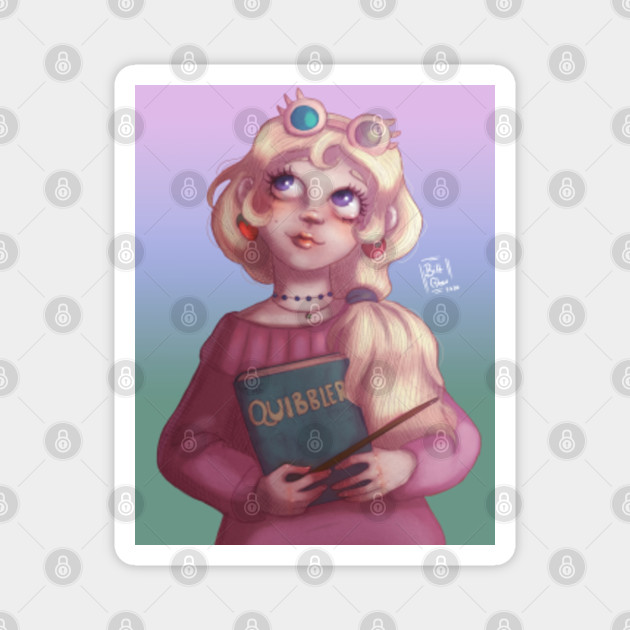 Luna Lovegood Fanart Harry Potter Magnet Teepublic