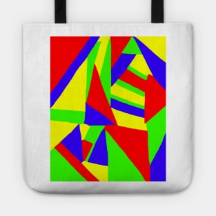 Abstract Primary Colors Tote