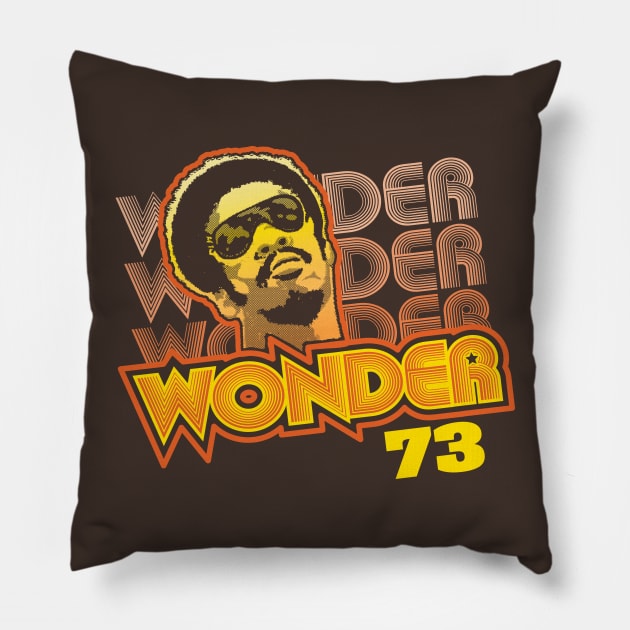 Stevie Wonder 73 Pillow by Chewbaccadoll