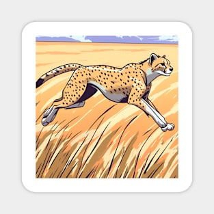 Animal Cheetah in the wild Magnet