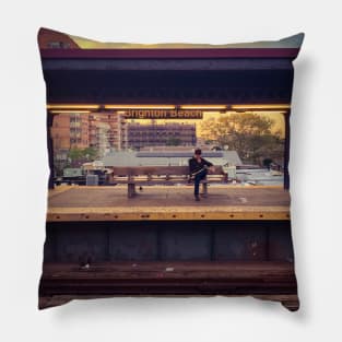 Brighton Beach Coney Island Brooklyn NYC Pillow