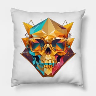 Colorful Skull Pillow