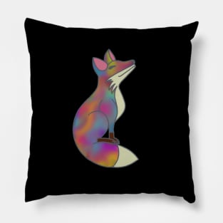 Happy Fox - Rainbow Hematite Pillow