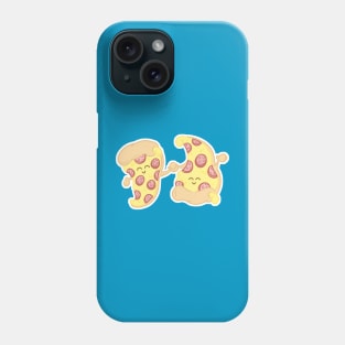 Cute Cartoon Pizza Slice Kawaii Characters Pepperoni Phone Case