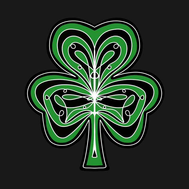 ORNATE Green  Shamrock by SartorisArt1