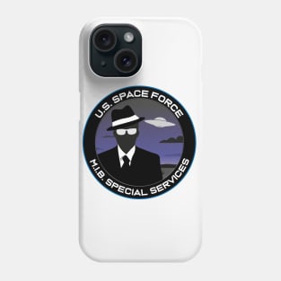 Space Force - Men in Black Special Services Emblem Phone Case