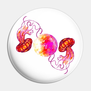 Sun Jellyfish Pin