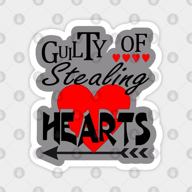 Guilty Of Stealing Hearts Magnet by PeppermintClover