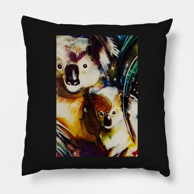 Koala girls Pillow by Pipsilk