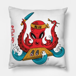 Chef Octopus Sushi Pillow