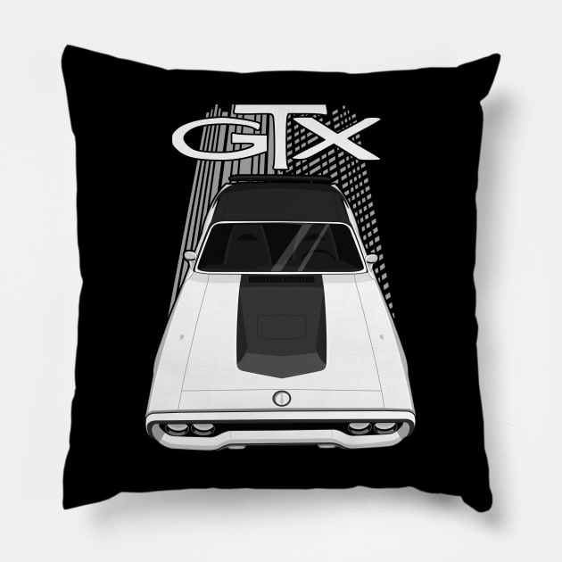 Plymouth Road Runner GTX 1971 - 1972 - white Pillow by V8social