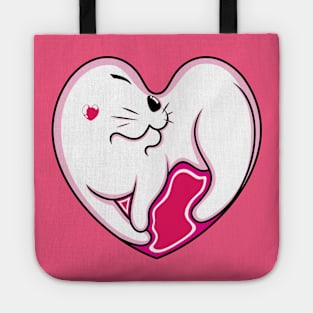 White Cat Love Tote