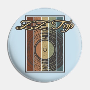 ZZ Top Vynil Silhouette Pin