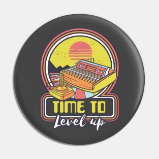 Time To Level Up Pin