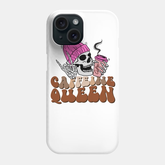 Caffeine Queen Coffee Phone Case by TranquilAsana