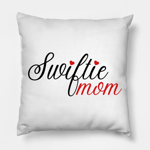 Swiftie Mom Typography Pillow by Aldrvnd