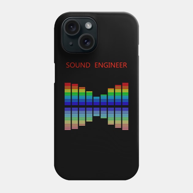 Best design sound engineer audio engineering Phone Case by PrisDesign99