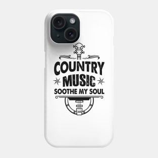Country Music Soothe The Soul Guitar Phone Case