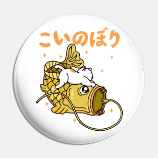 Cat and Koinobori Pin