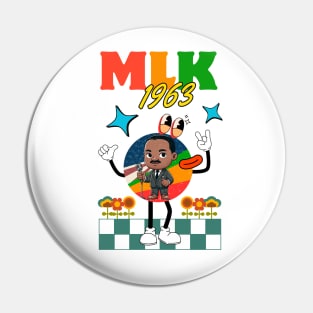 Martin Luther King, MLK 1963s, Retro MLK Dr. Martin Luther King Jr. Pin