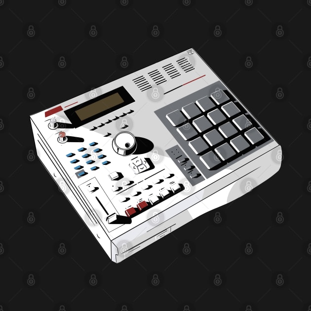 Akai mpc 2000 white by Stronghorn Designs