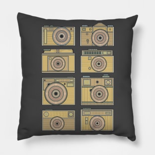 Yellow Classic Camera Pillow