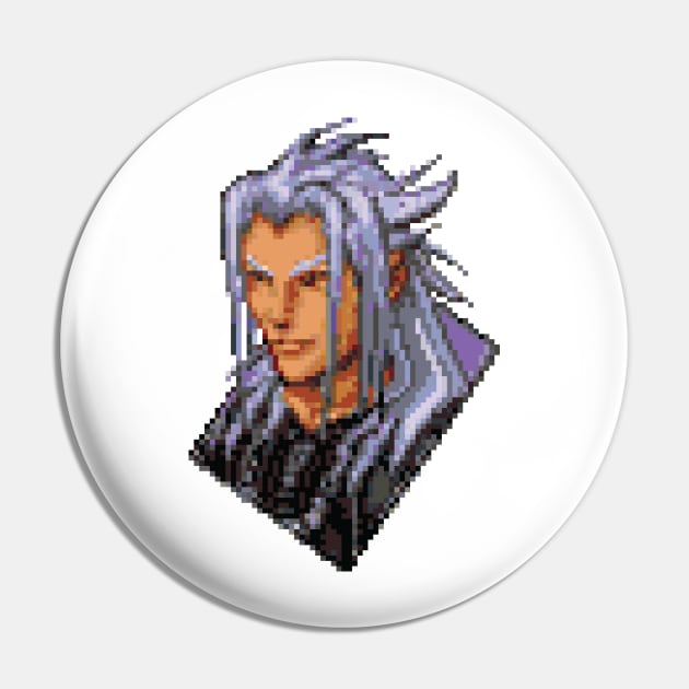 Organization XIII Xemnas Pixel Art Pin by inotyler