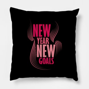 New Year New Goals!! Pink Pillow