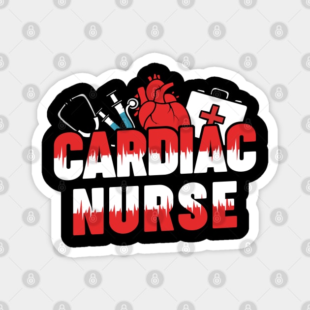 Cardiac Nurse Cardiovascular Nurses Heart Cardiology Magnet by neonatalnurse