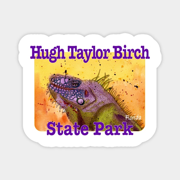 Hugh Taylor Birch State Park, Florida Magnet by MMcBuck