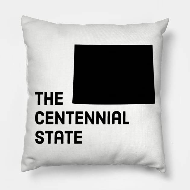 Colorado - The Centennial State Pillow by whereabouts