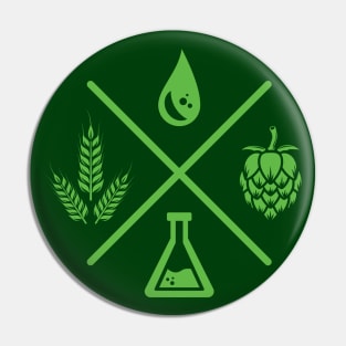 Beer Ingredients (green) Pin