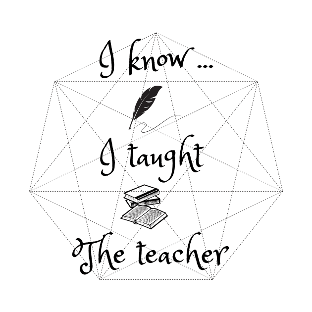 I know, I taught the teacher, funny, teacher by Carmen's