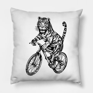 SEEMBO Tiger Cycling Bicycle Cyclist Bicycling Bike Biking Pillow