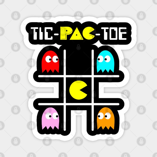 Tic-Pac-Toe Magnet by LegitHooligan