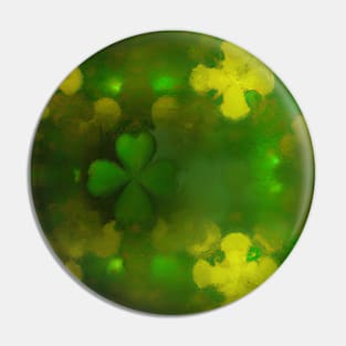 Shamrock Pattern Irish Green Pin