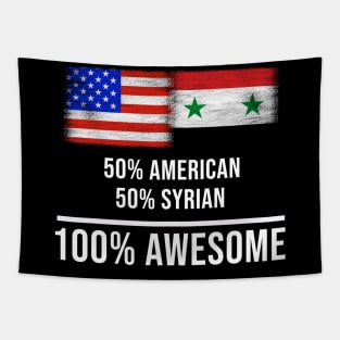 50% American 50% Syrian 100% Awesome - Gift for Syrian Heritage From Syria Tapestry