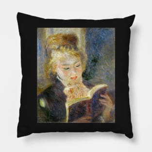 Girl Reading By Pierre Renoir Pillow