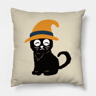 witch Funny cat Pillow