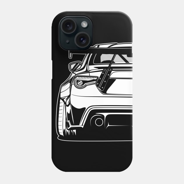 Toyota GT86 / Subaru BRZ (White Print) Phone Case by idrdesign