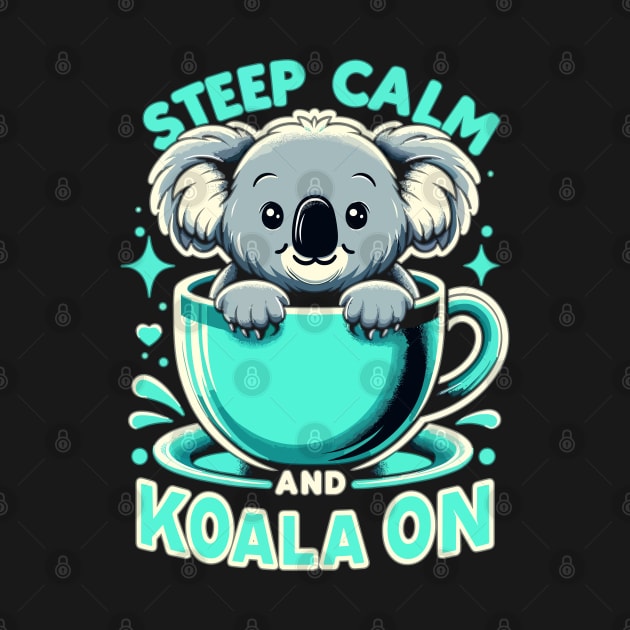 Keep Calm & Koala On: Tea Time Tranquility by WEARWORLD